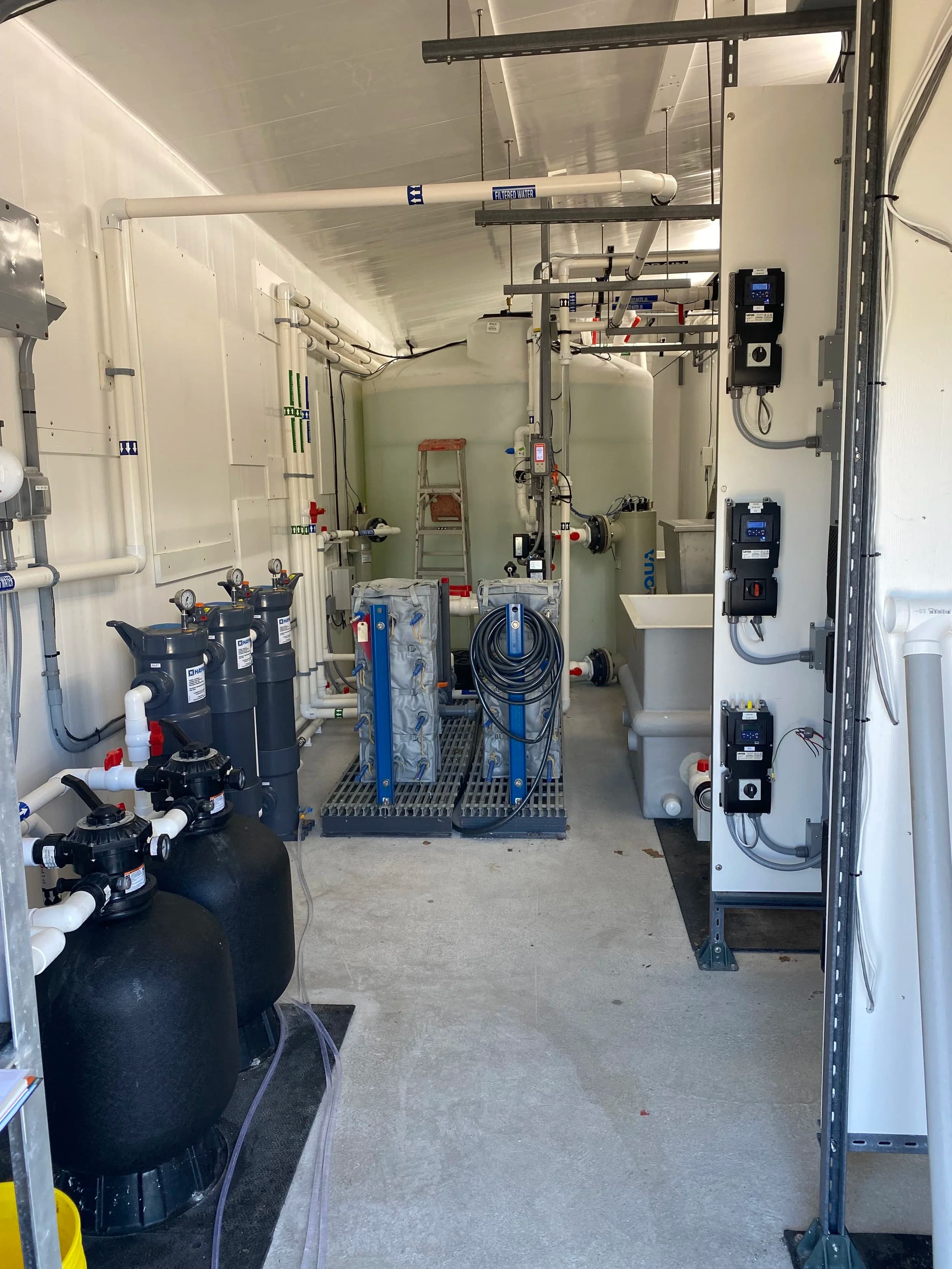 Hatchery systems for larval shellfish